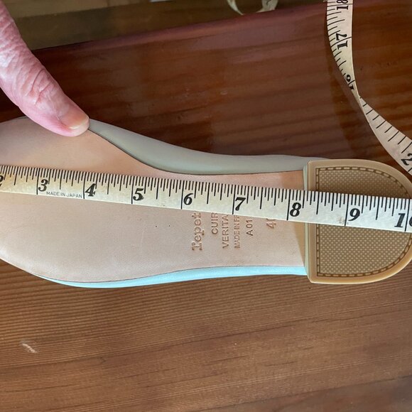 REPETTO "Camille" Ballet Flats Aqua Green Size 40 (US size 9) - Brand New! - Picture 6 of 6